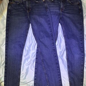 Topshop Dark Blue Skinny Jeans